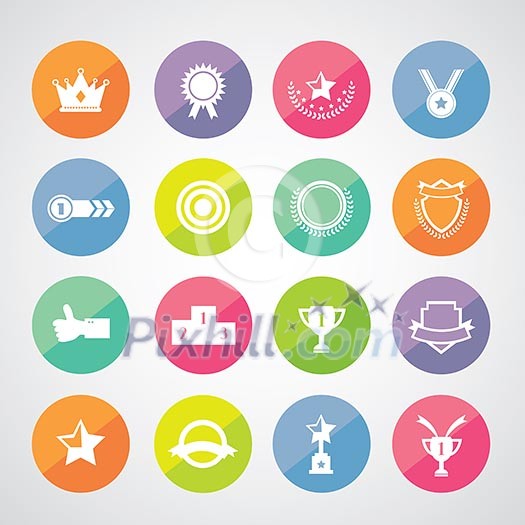 vector trophy and awards symbol vector trophy and awards symbol