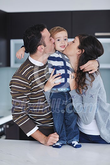 happy young family have fun and relaxing at new home with bright furniture happy young family have fun and relaxing at new home with bright furniture