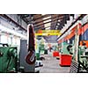 iron works steel and machine parts modern factory indoor hall