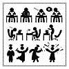 Successful study symbol on white background 