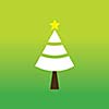 vector merry christmas tree symbol 