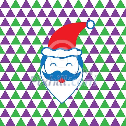 vector santa claus cheerful face vector santa claus cheerful face
