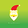 vector santa claus cheerful face  