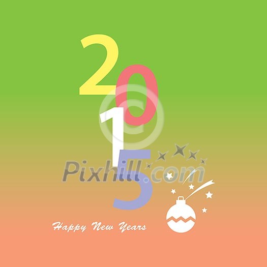 vector creative happy new year 2015 design vector creative happy new year 2015 design