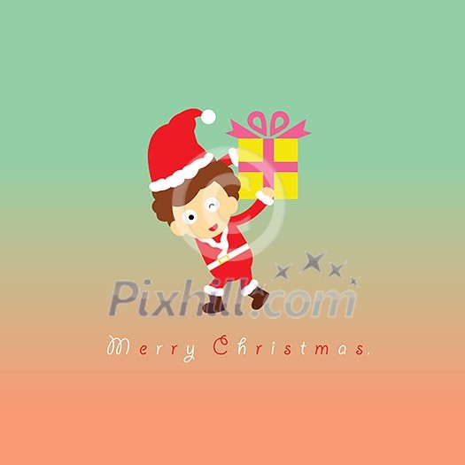 Santa claus vector cartoon style for greeting Santa claus vector cartoon style for greeting