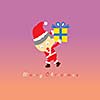 Santa claus vector cartoon style for greeting 