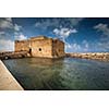 Late afternoon view of the Paphos Castle (Paphos, Cyprus)