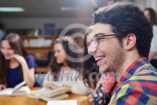 happy young teens group in school have fun an learning lessons happy young teens group in school have fun an learning lessons
