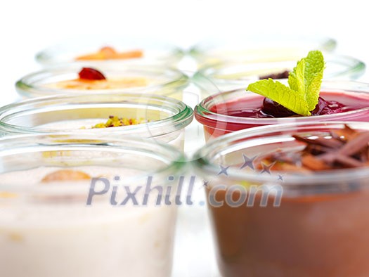 tasty dessert glass cup with fruits and chocolate tasty dessert glass cup with fruits and chocolate