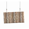 Image of wooden hanging blank banner. Place for text