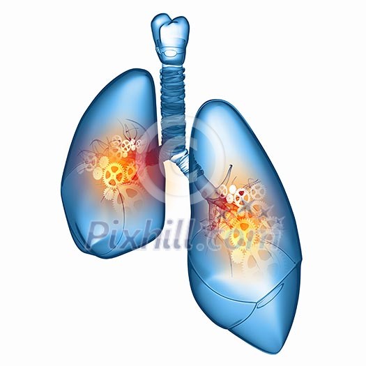 Human lungs with mechanisms. Health and medicine Human lungs with mechanisms. Health and medicine