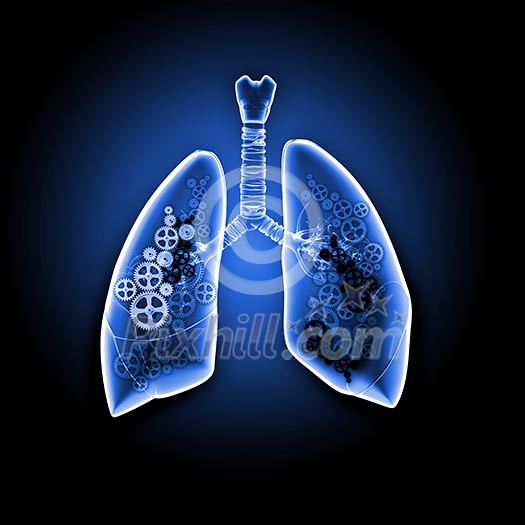 Human lungs with mechanisms. Health and medicine Human lungs with mechanisms. Health and medicine