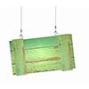Image of wooden hanging blank banner. Place for text