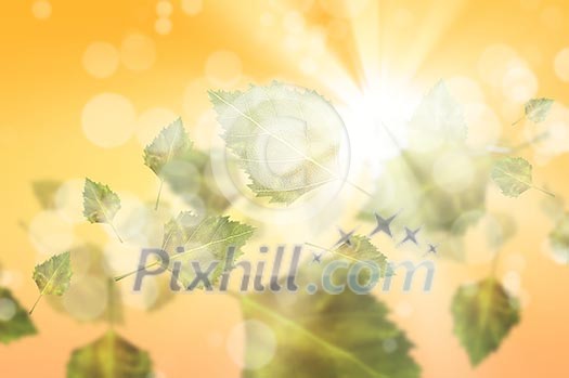 Background image with autumn leaves. Place for text Background image with autumn leaves. Place for text