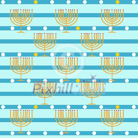 pattern with Hanukkah symbols. colorful vector illustration pattern with Hanukkah symbols. colorful vector illustration