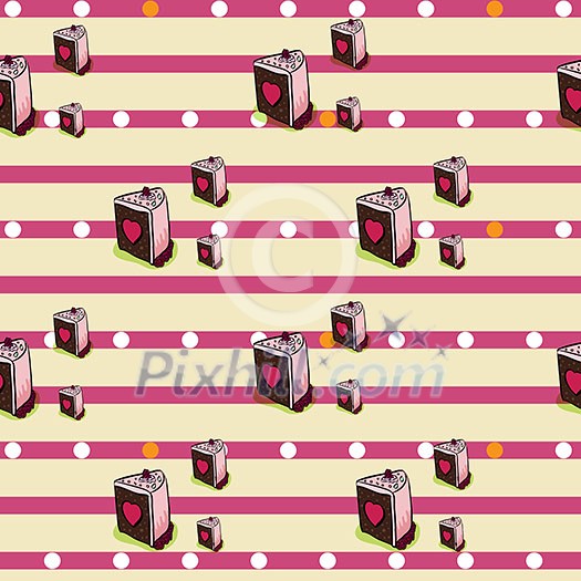 Seamless Colored cake pattern Seamless Colored cake pattern