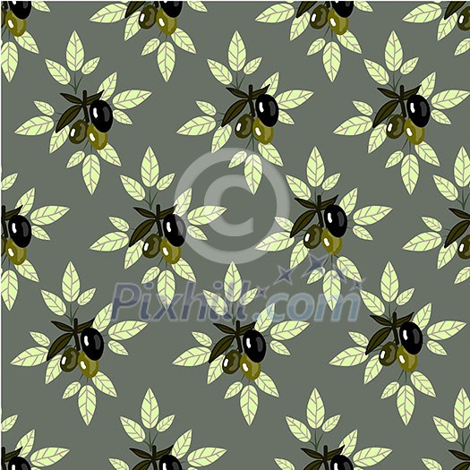 Seamless vector pattern olive branch on paper.For labels, packaging. Seamless vector pattern olive branch on paper.For labels, packaging.