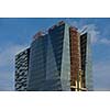 modern business office exterior building with glass facade
