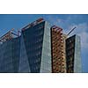 modern business office exterior building with glass facade