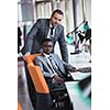 business people group have meeting and working in modern bright office indoor