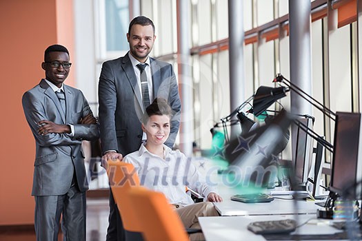 business people group have meeting and working in modern bright office indoor business people group have meeting and working in modern bright office indoor