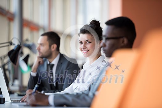 business people group have meeting and working in modern bright office indoor business people group have meeting and working in modern bright office indoor