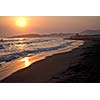 sunset on sea