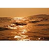 sunset on sea 