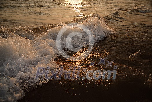 sunset on sea sunset on sea