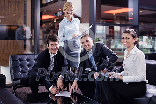 business people shaking hands make deal and sign contract business people shaking hands make deal and sign contract