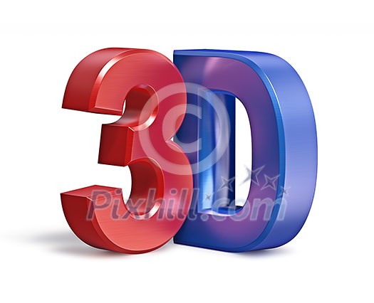 3d creative concept - metallic 3D text isolated on white 3d creative concept - metallic 3D text isolated on white
