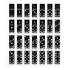 Domino game set isolated on white