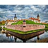 Belarusian tourist landmark attraction Nesvizh Castle - medieval castle in Nesvizh, Belarus