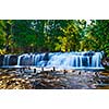 Tropical waterfall Phnom Kulen, Cambodia