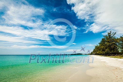 Sihanoukville beach with beautiful sky cloudscape, Cambodia Sihanoukville beach with beautiful sky cloudscape, Cambodia