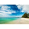 Sihanoukville beach with beautiful sky cloudscape, Cambodia