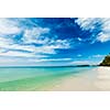 Sihanoukville beach with beautiful sky cloudscape, Cambodia