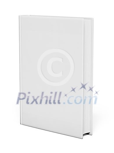 Isolated white blank book on white Isolated white blank book on white