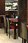 coffee restaurant indoor with luxury wooden furniture