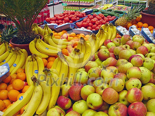 fruits in supermarket