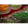 catering buffet food indoor in luxury restaurant with meat colorful fruits  and vegetables