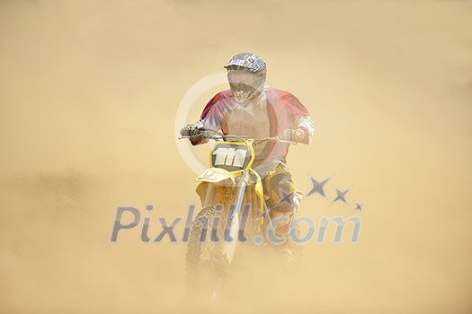 motocross bike in a race representing concept of speed and power in extreme man sport motocross bike in a race representing concept of speed and power in extreme man sport