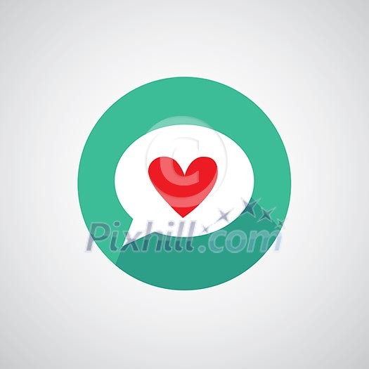 vector heart shape symbol design 