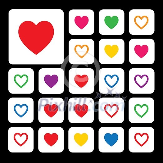 vector heart shape symbol design vector heart shape symbol design