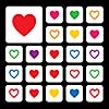 vector heart shape symbol design 