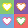 vector heart shape symbol design 