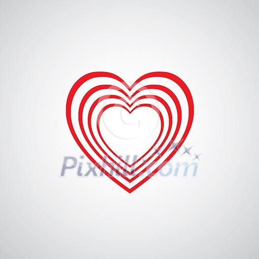 vector heart shape symbol design vector heart shape symbol design