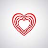 vector heart shape symbol design 