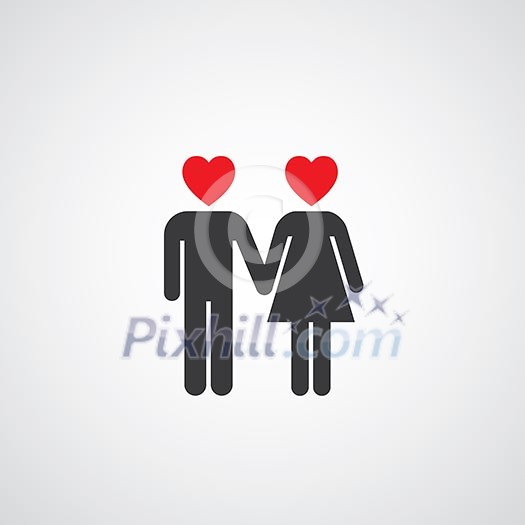 vector man and woman couple design vector man and woman couple design