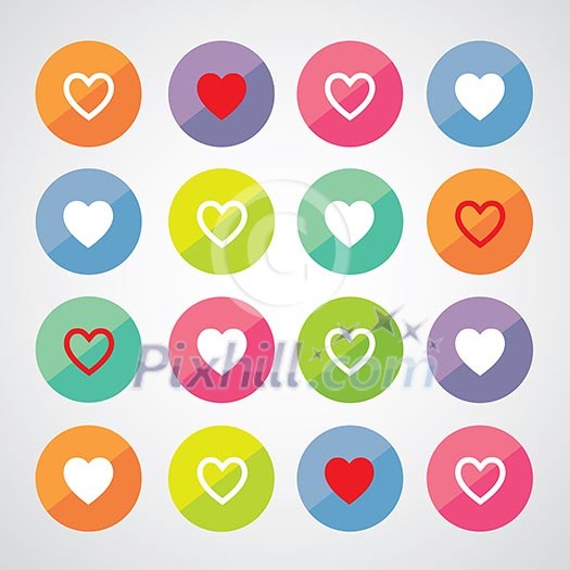 vector heart shape symbol design vector heart shape symbol design